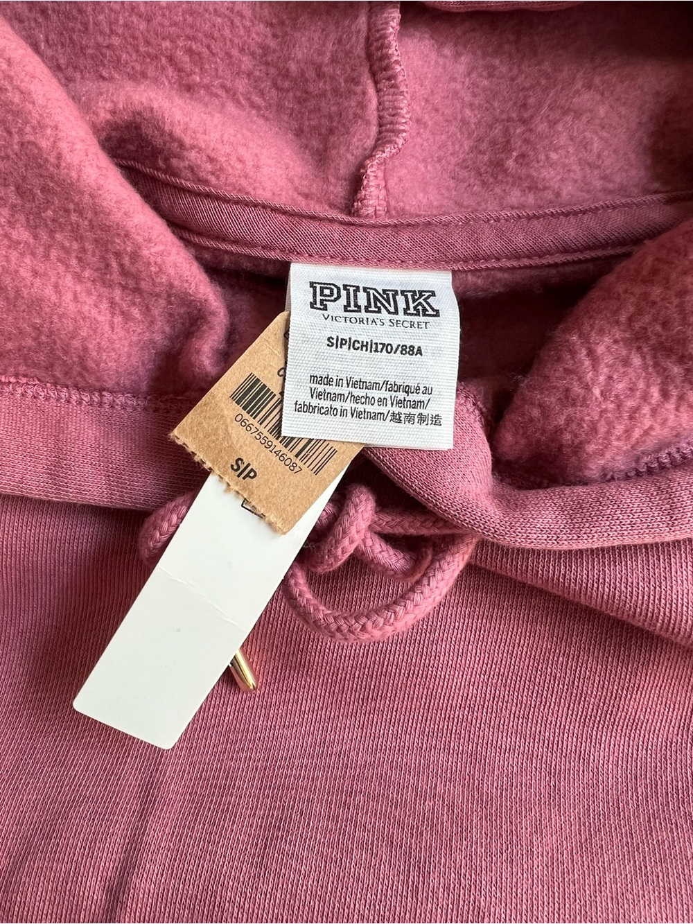 PINK Victoria's Secret Dusty Rose Pullover Hoodie - Picture 4 of 7